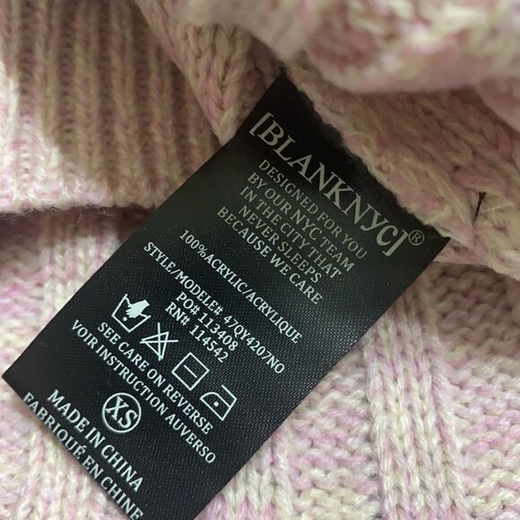Blank NYC Sweater Women’s sz Small Pink NEW # H257 - Picture 10 of 10
